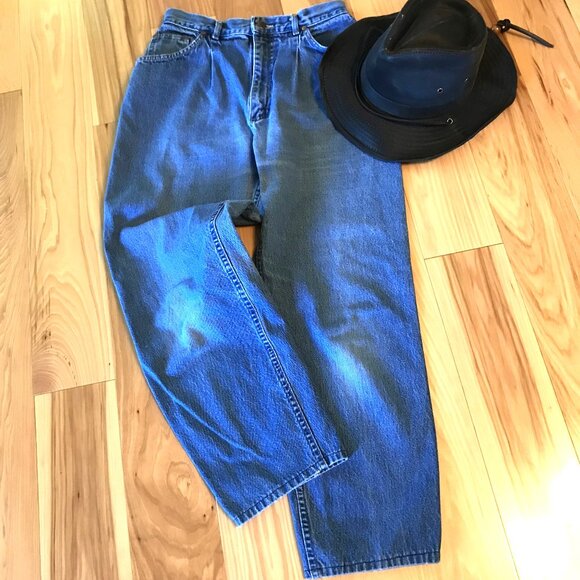 Riders by Lee Pleated High-Waisted Jeans, Vintage 80s, Size 13 - Picture 9 of 13